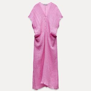 ZARA 100% LINEN DRESS
